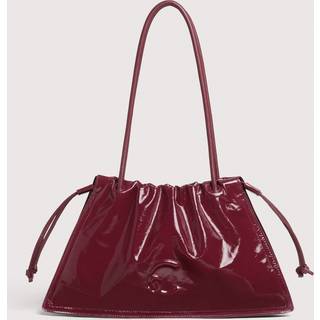 Coccinelle Dulse Shiny Skuldertaske mørkerød
