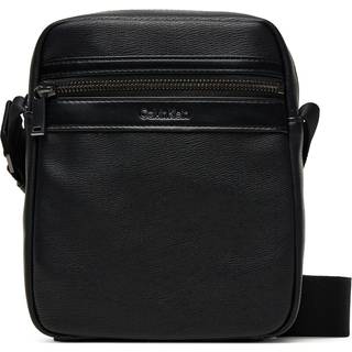 Textured Zip Reporter Bag - Black - One Size