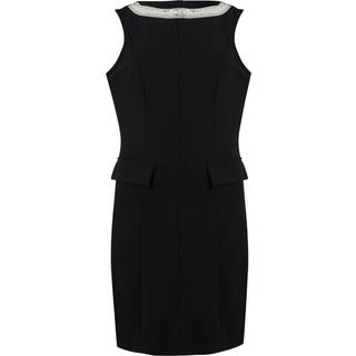 Vila - Viclara S/L Short Office Dress/Ka - 4962031 Black Pearl Neck