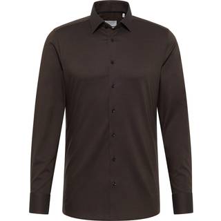 SLIM FIT Shirt in brown structured
