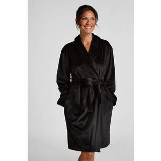 Hunkemöller Badekåbe Velours sort - XS/S