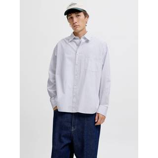 Oversized Fit Stribet Skjorte