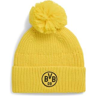 PUMA Borussia Dortmund Essentials Beanie Youth, Accessories, Faster Yellow/Black, OSFA