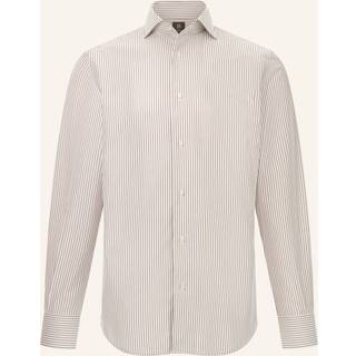 BOGGI MILANO Herren Hemd braun gestreift