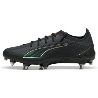 PUMA ULTRA 6 ULTIMATE MxSG Football Boots Unisex, Shoes, Black/Fizzy Light/Green Terrain, 39