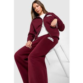 Unlike Humans Bubble Wide Leg Joggers, Active Maroon - XS