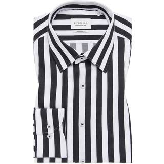 MODERN FIT Shirt in black striped