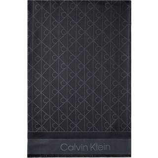 Soft Tonal Logo Scarf - Black - One Size