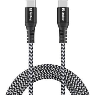 Sandberg 441-67 USB-kabel USB 2.0 2 m USB C Sort, Hvid