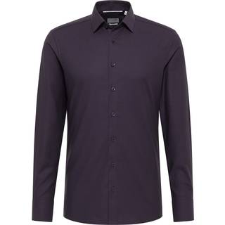 SLIM FIT Shirt in plum structured