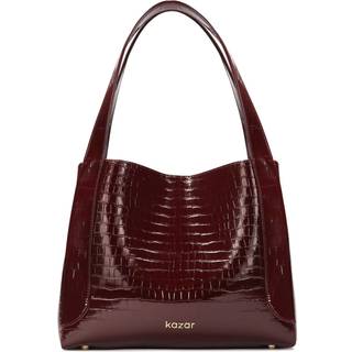 Kazar Ange Hobo bag mørkerød