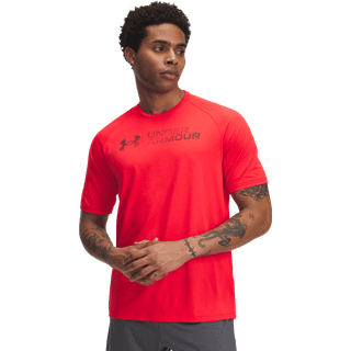 Under Armour Tech™ Reflective Men's Short Sleeve Racer Red / Dark Maroon XXL