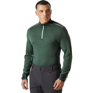 Helly Hansen Lifa Merino Midweight 1/2 Zip, herre, mørkegrøn