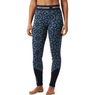 Lifa Merino Midweight Graphic Pant W Navy Nordic Rose Ao (L)