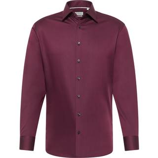 MODERN FIT Shirt in plum plain