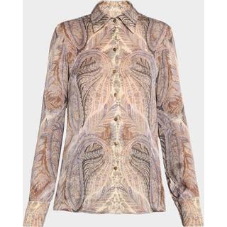 Zimmermann Hypnotic paisley silk satin shirt - multicoloured - S