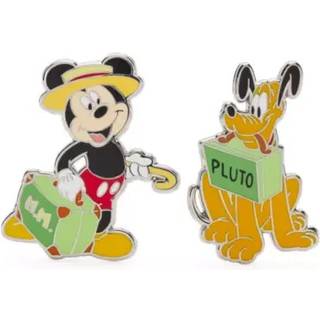 Mickey Mouse and Pluto Pin Set - Multicolored