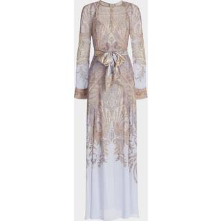 Zimmermann Hypnotic belted paisley maxi dress - blue - XXS