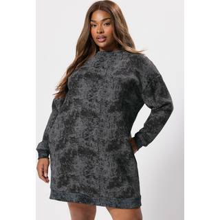 Yours Curve Yours Curve Black Abstract Jumper Dress - 60