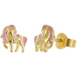 trendor 28502 Kinder-Ohrringe Pferde-Ohrstecker 925 Silber Vergoldet