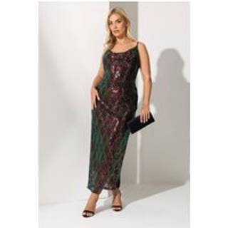 Yours Curve Yours Curve London Paillet Abstrakt Cowl Kjole - 48