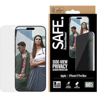 SAFE by PanzerGlass - iPhone 17 Pro Max - Ultra-Wide Fit Skærmbeskyttelse - Privacy Funktion - Gennemsigtig