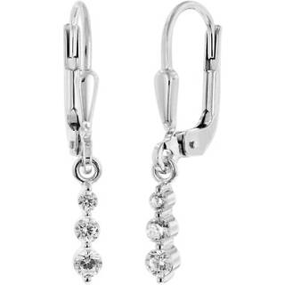 trendor 68359 Damen-Ohrringe Silber 925 Zirkonia-Ohrhänger