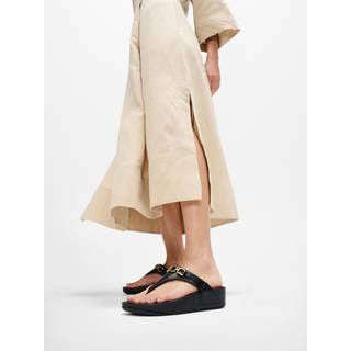 FitFlop FitFlop Lulu Square Chain Leather Toe Post Sandals