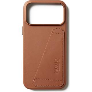 iPhone 17 Pro Max Mujjo Wallet Leather Cover - MagSafe Kompatibel - Tan