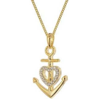 trendor 28440 Damen-Kette Glaube-Liebe-Hoffnung 925 Silber Vergoldet