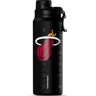 Hydrapeak x NBA officielt licenseret Miami varme 26 oz aktiv vandflaske med chug låg og håndtere genanvendelig rustfrit stål dobbeltvæg isoleret