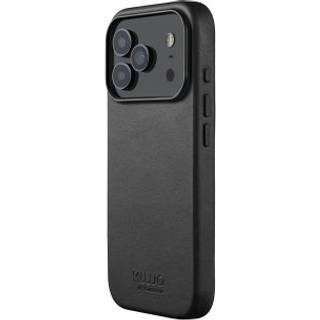 iPhone 17 Pro Mujjo Leather Cover - MagSafe Kompatibel - Black