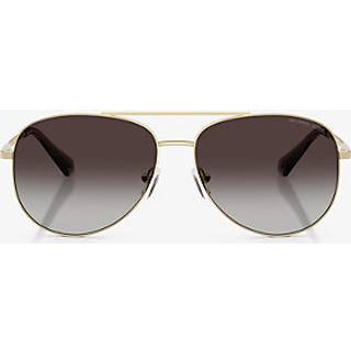 Michael Kors Kvinde MK1172 PERLEDO 10148G Solbriller Metal Guld Grå Pilot Normal Skygge