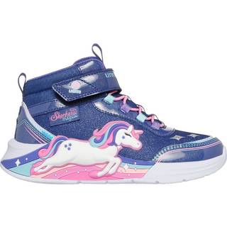 Skechers Unicorn Chaser Sneakers Navy Med Blinklys - Str. 30