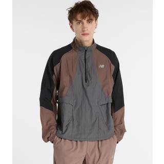 New Balance Better Run Water Resistant Jacket Løbejakke Herrer størrelse L farve grå/brun