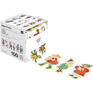 Paper Poetry Sticker Weihnachtsmarkt Kinder auf der Rolle