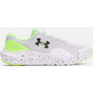 Under Armour Surge 4 Boys' Running Shoes White / Hyper Green / Black 38