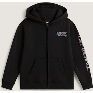 Vans - Kids Scribbled Past Zip Hoodie (8-14 years), Black, Size: 6-7Y - Black - 6-7Y