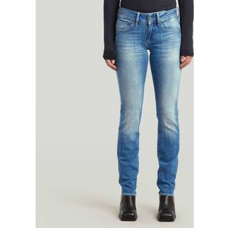Midge Slim Straight Jeans - antique faded lake - Women