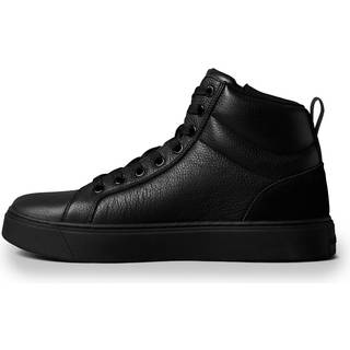 Leather Zip High-Top Trainers - Black - EU 42