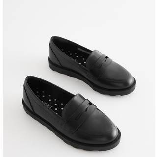 Next Skole Læder Loafers - EU 34.5 (UK 2)