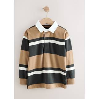 Next Langærmet rugby-poloshirt i 100% bomuld (3-16år) - 152158cm