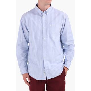Carhartt WIP Cassel Striped Oxford Blue