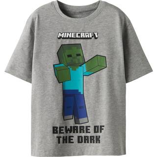NAME IT T-shirt Minecraft Sumba Grey Melange