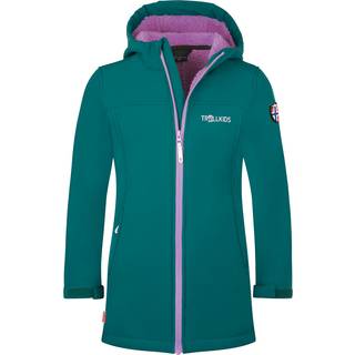 Trollkids Girl's Kristiansand Coat Softshelljakke Børn størrelse 116 farve turkis