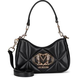 Love Moschino Embossed Q Skuldertaske sort