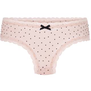 Hunkemöller V-formet Dot Flock brasiliansk trusse pink - S