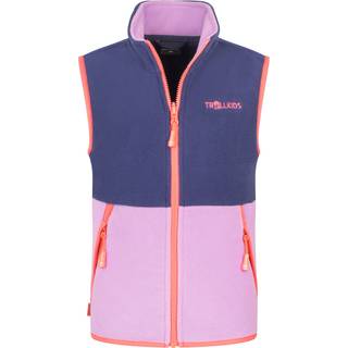 Trollkids Kid's Kjerag Vest Fleecevest Børn størrelse 92 farve pink