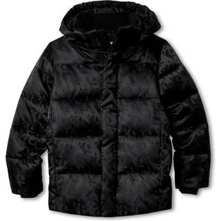Logo Puffer Jacket - Black - 4
