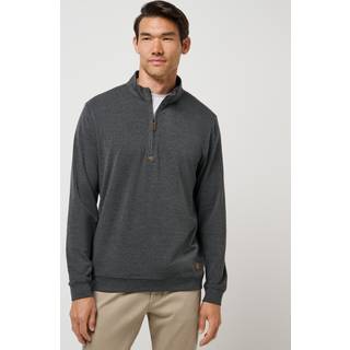 Travis Mathew Cloud Sweater Quarter Zip Heather Black M